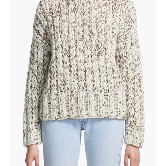 Theory Hand Knit Marled Wool Cashmere Blend Sweater, NWT, Size Small - Picture 3 of 7